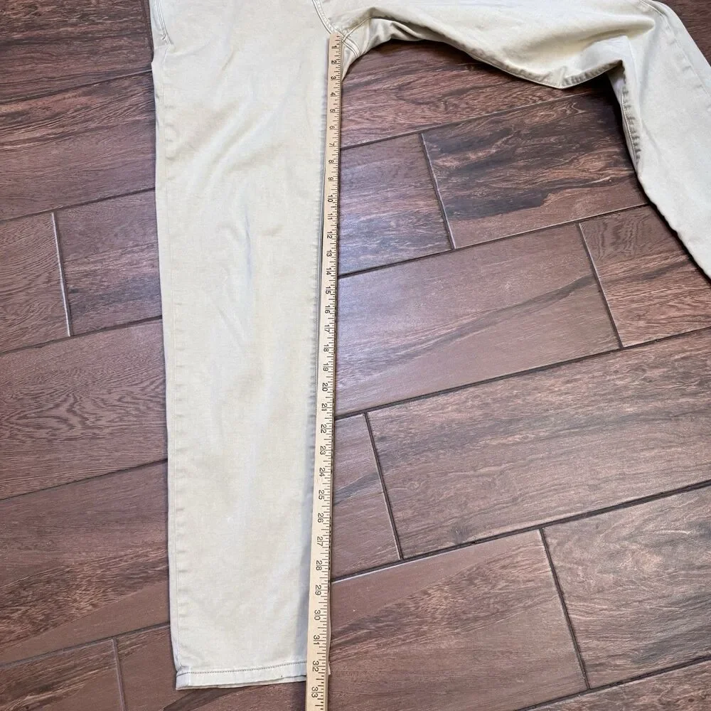 Joe's Jeans Mens Brixton Pants 30x32 Beige Tan Straight Leg Narrow Stretch *READ